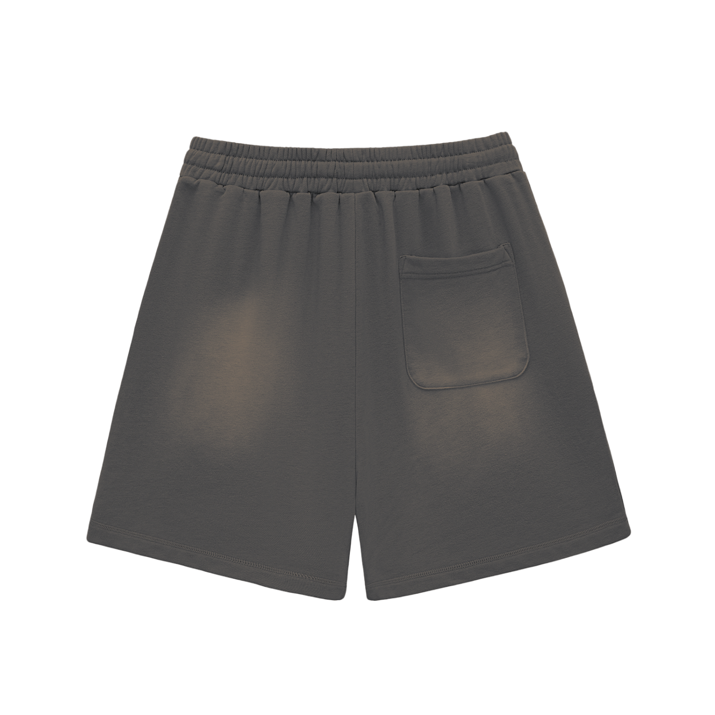 TRAPJUMP ISEETIME Sun Fade Raw Edge Cotton Shorts