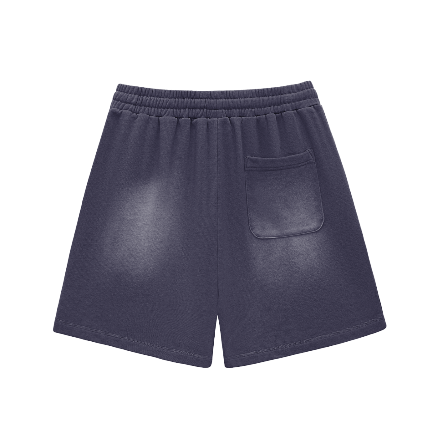 TRAPJUMP ISEETIME Sun Fade Raw Edge Cotton Shorts