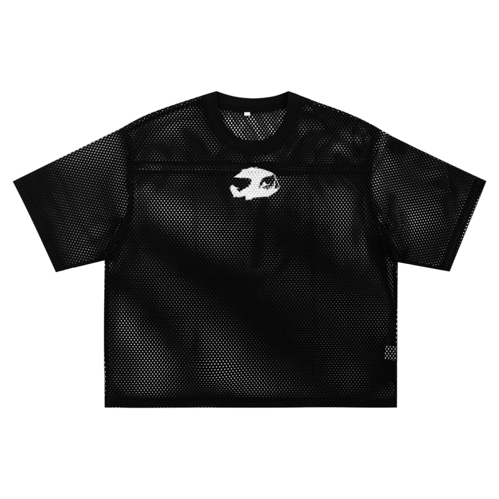 ISEEtrought Boxy Net Tee