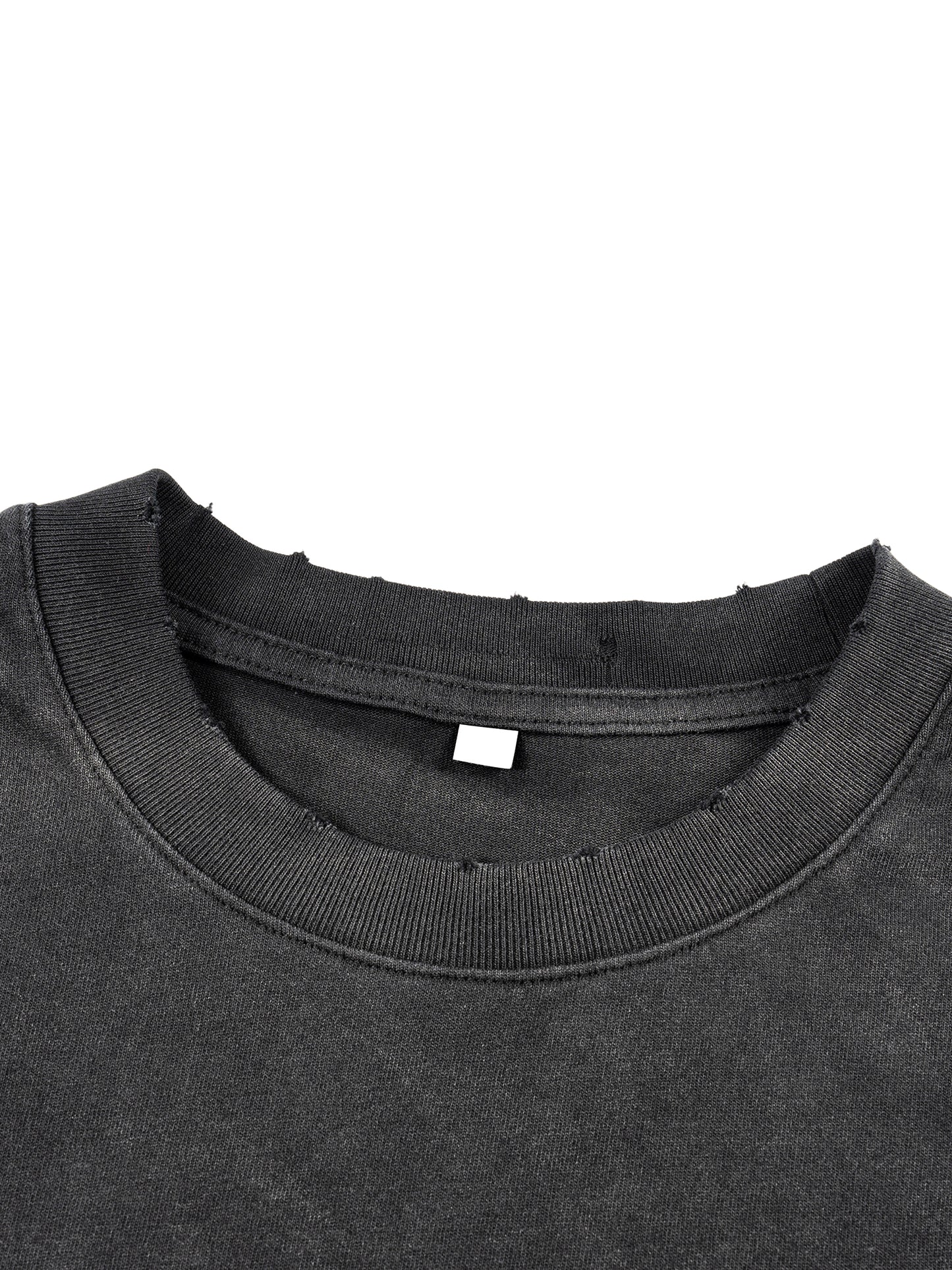 TRAP JUMP SCREAM CARTI Sunfade Hand-Frayed Faux Two-Piece T-Shirt
