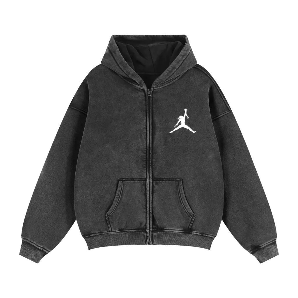 ICYTIME Zip-Up Boxy Fleece Hoodie