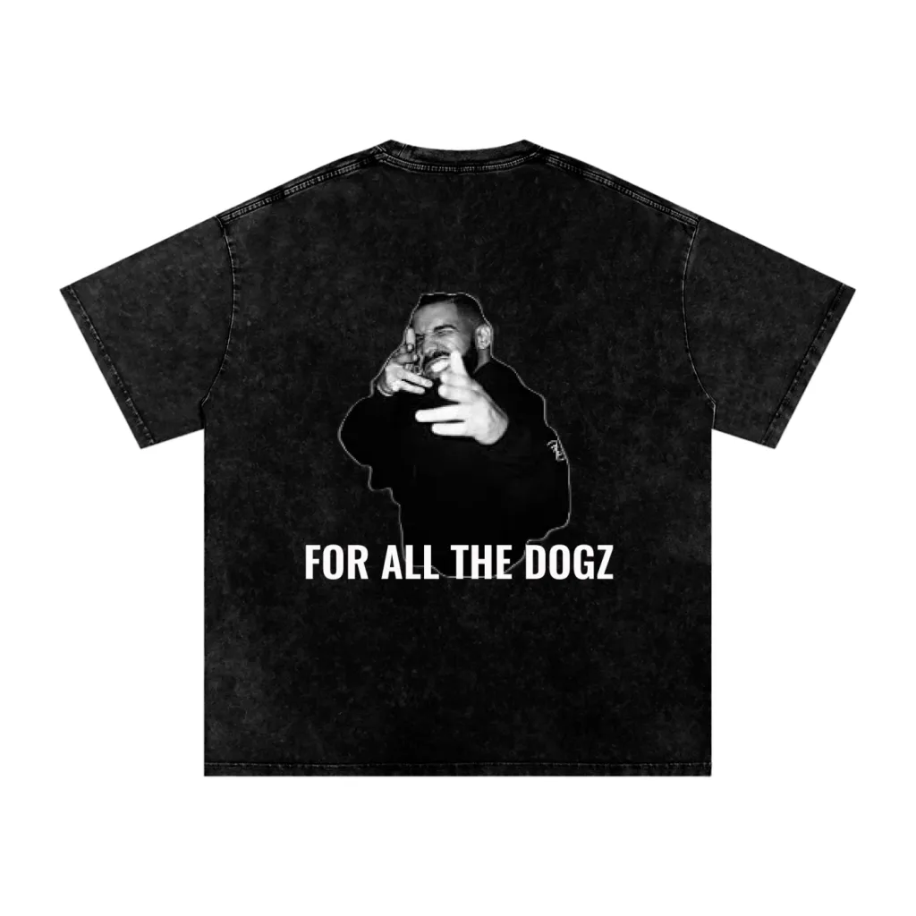 F.A.T.D Snow Washed Oversized Cotton T-Shirt
