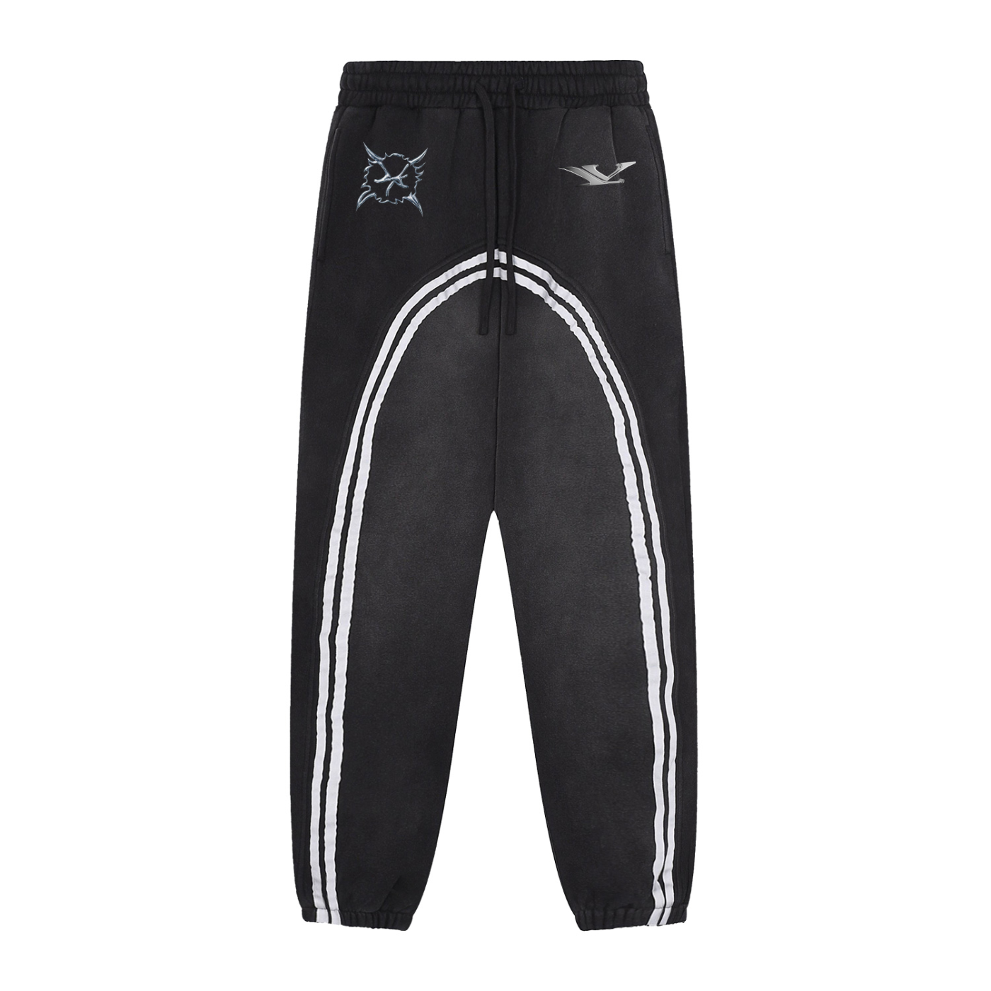 ƎWI⊥⅄ƆI Sun Fade Contrast Tape Fleece Joggers