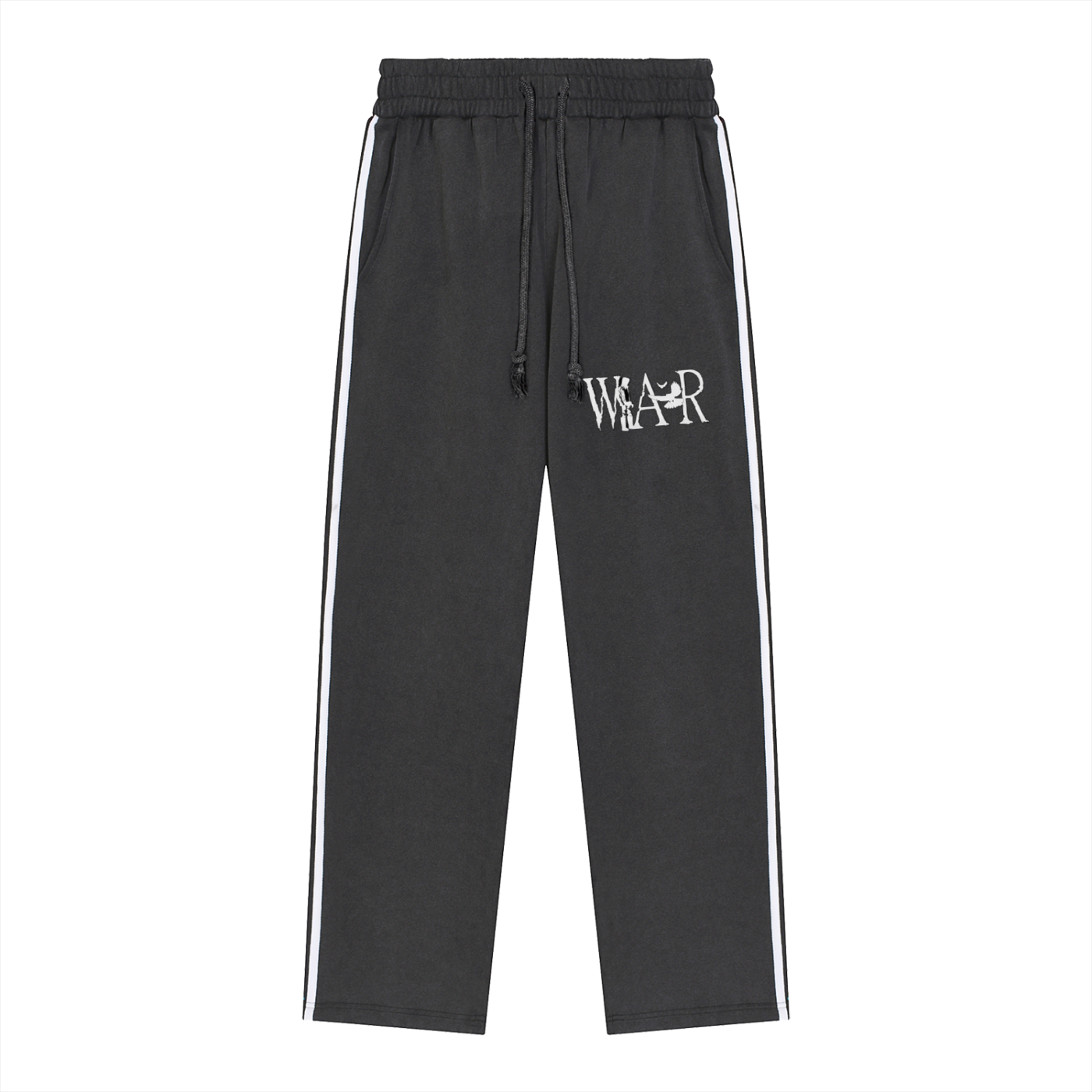 ƎWI⊥⅄ƆI Snow Washed Contrast Tape Sweatpants
