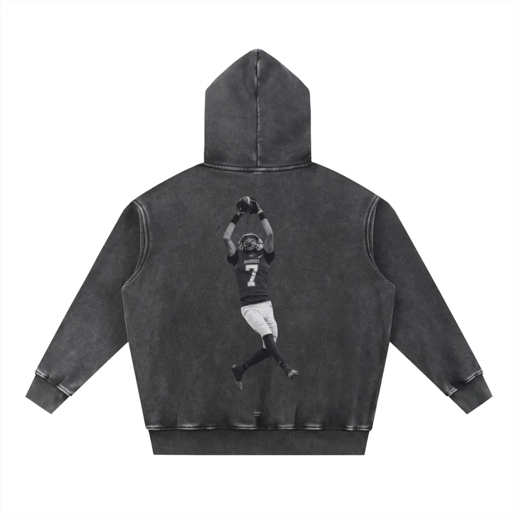 JAYDEN CAUVIER X ICYTIME Snow Wash Oversized Hoodie