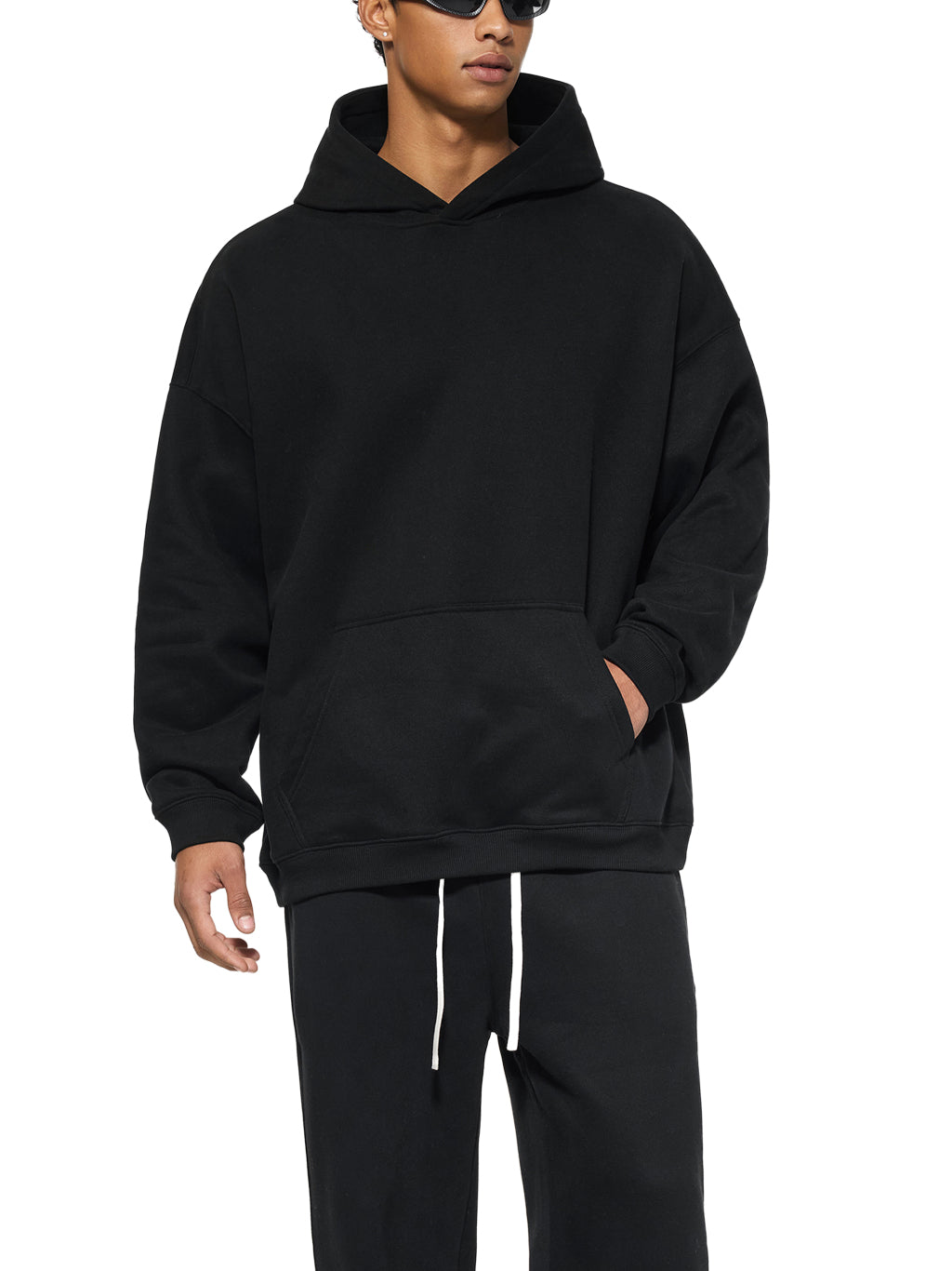 Blank Oversize Fleeced Hoodie