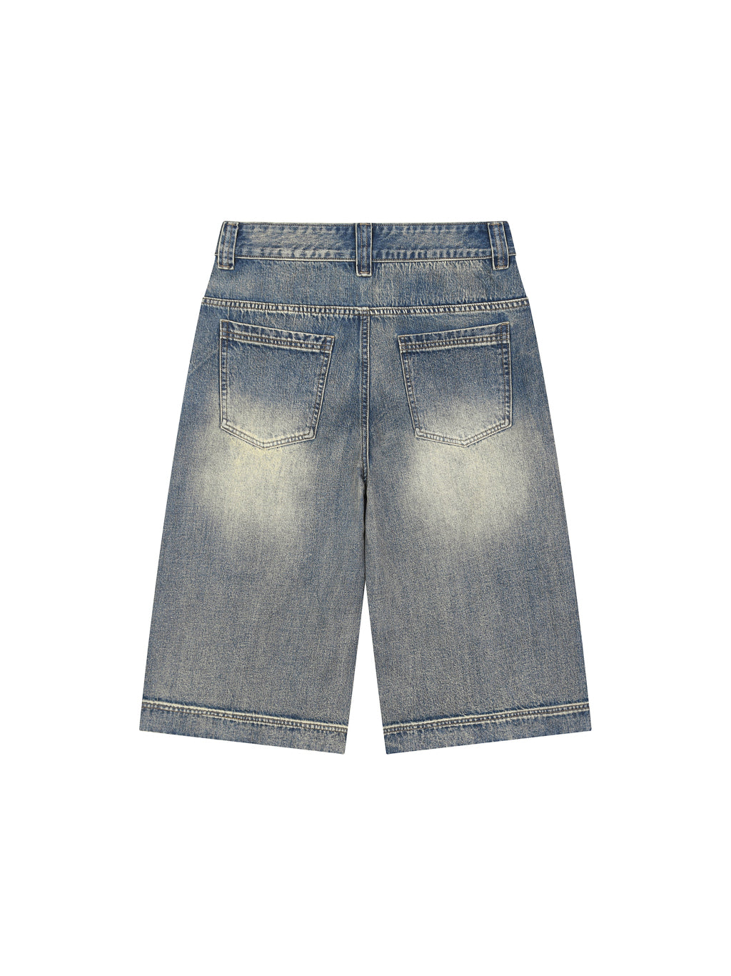 Blank Vintage Wash Baggy Denim Shorts