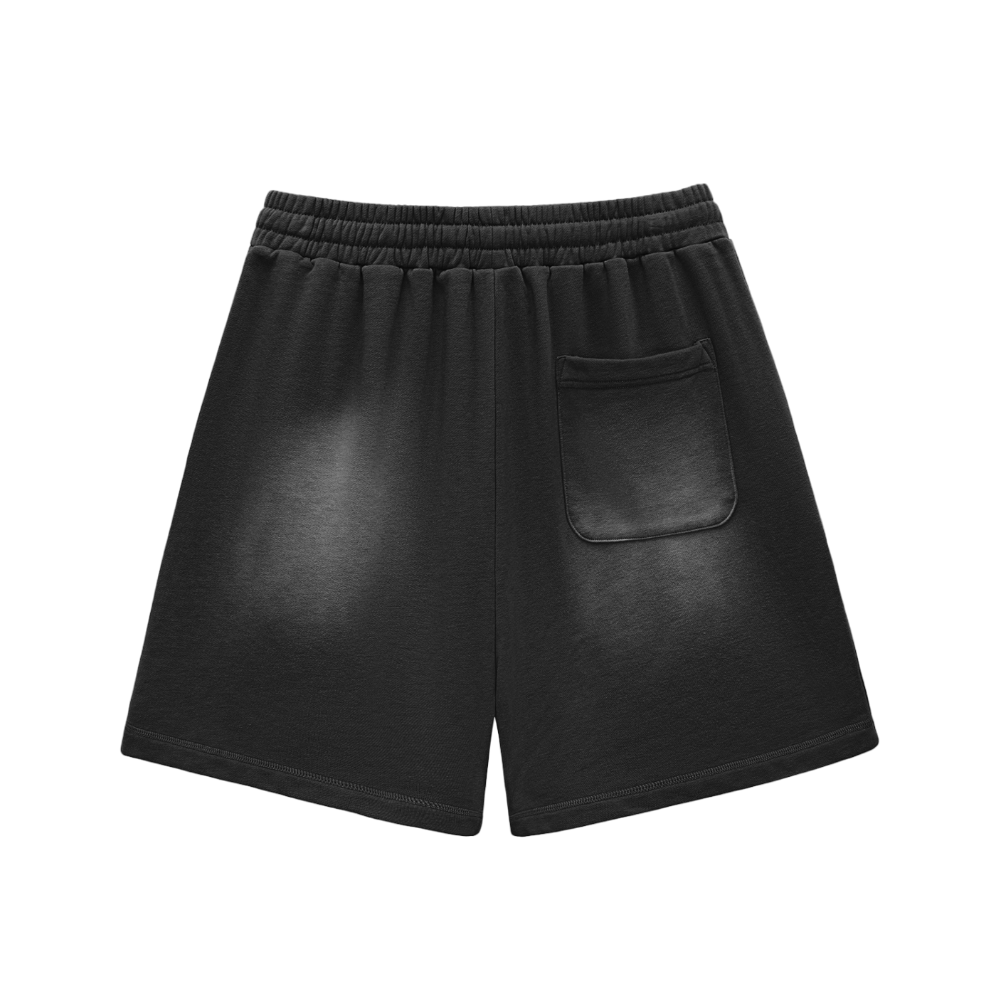 TRAPJUMP ISEETIME Sun Fade Raw Edge Cotton Shorts