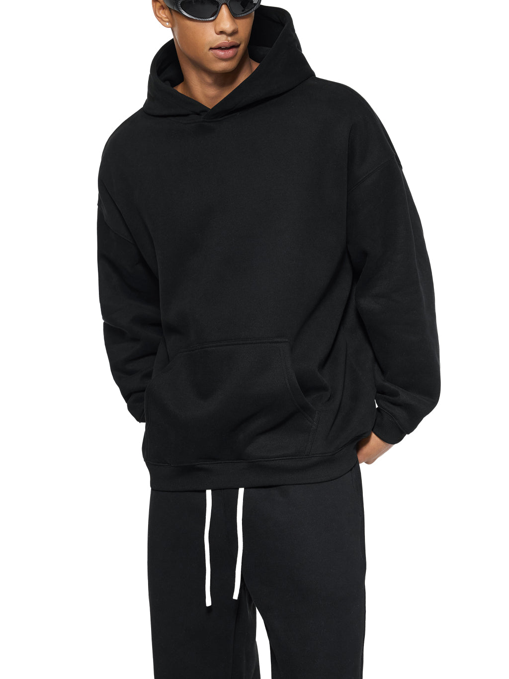 Blank Oversize Fleeced Hoodie