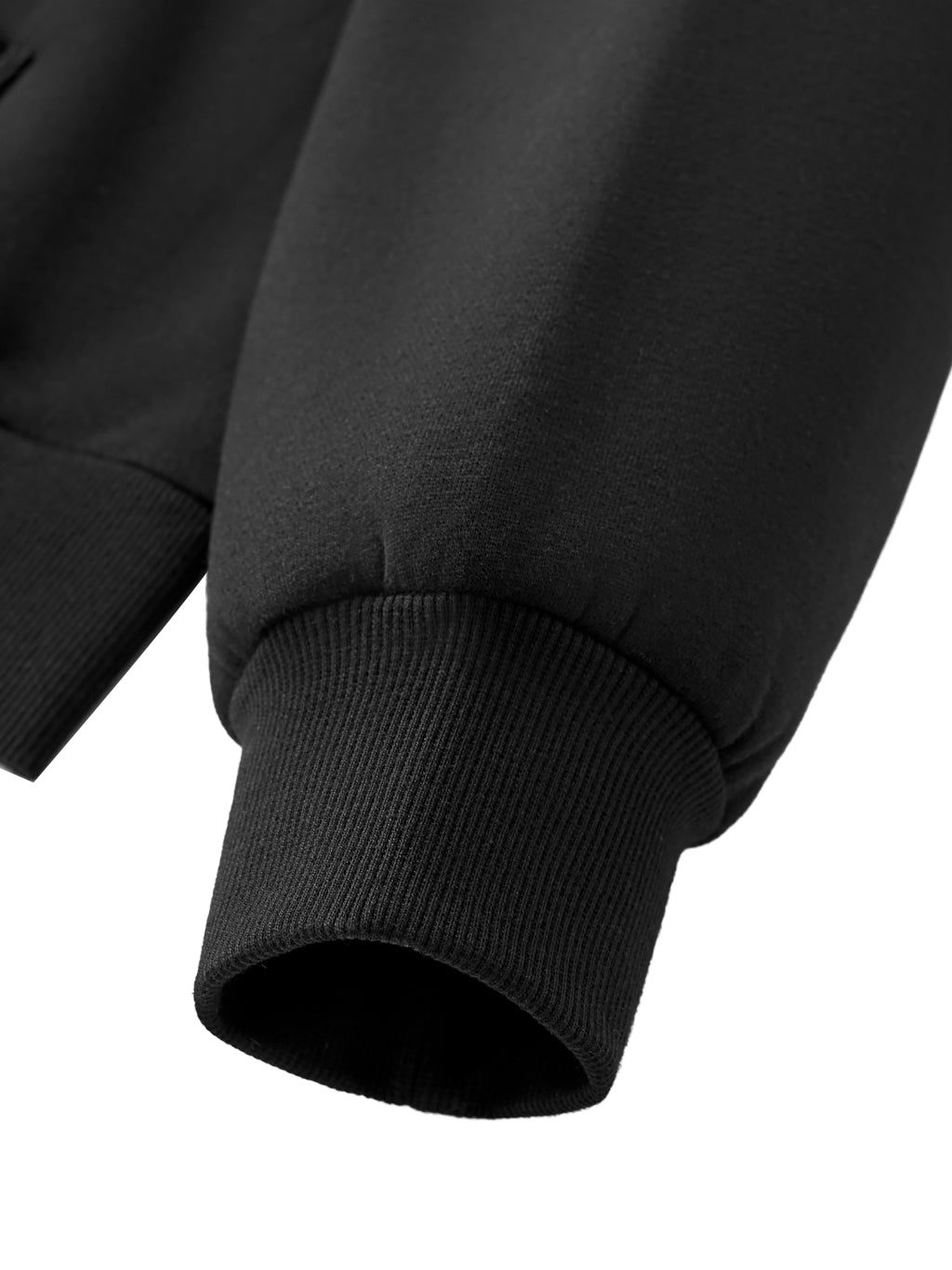 Blank Fleeced Full-Zip Boxy Hoodie