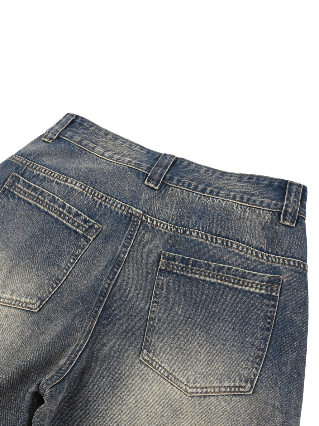 Blank Vintage Wash Baggy Denim Shorts