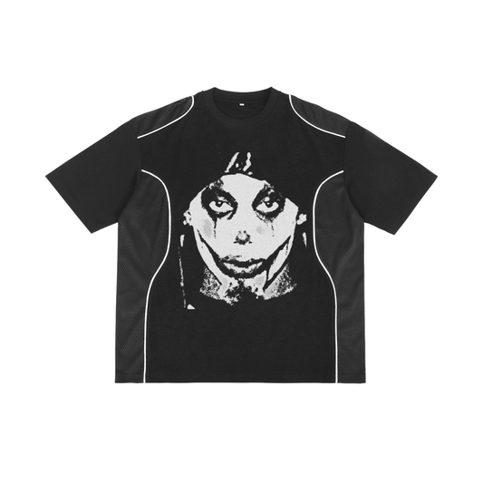 OPIUM Contrast Piped Panel T-Shirt
